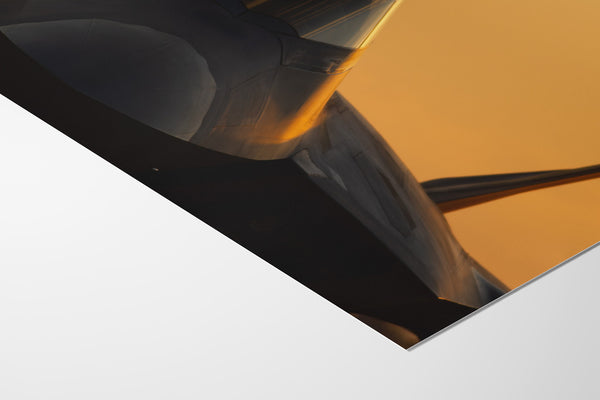 F-22 Raptor Sunset Closeup at Miramar