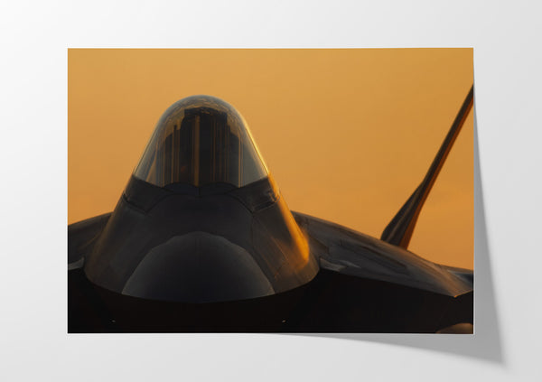 F-22 Raptor Sunset Closeup at Miramar