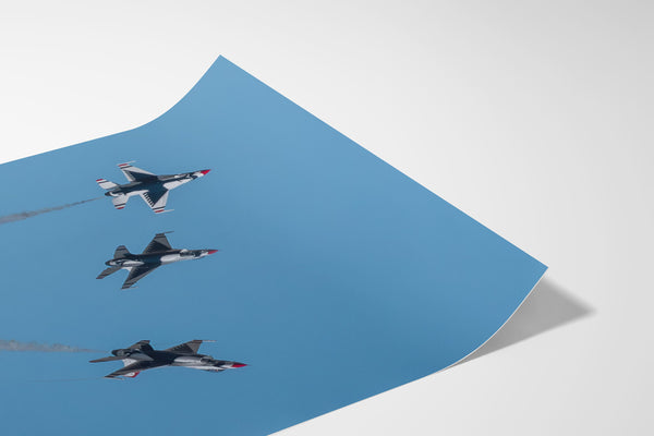 USAF F-16 Thunderbirds Split Flight at Ellington