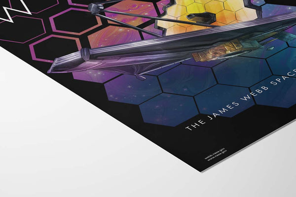 James Webb Telescope Anniversary Poster (Dark)