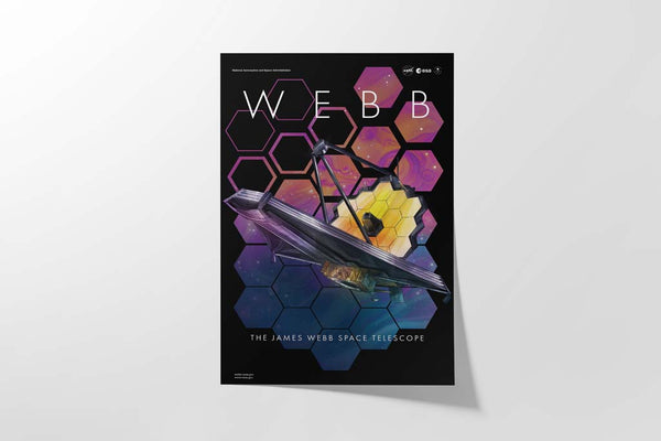 James Webb Telescope Anniversary Poster (Dark)