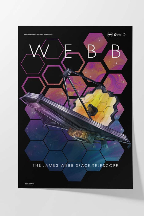 James Webb Telescope Anniversary Poster (Dark)