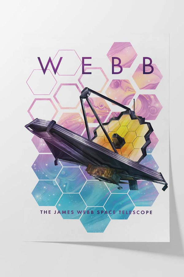 James Webb Telescope Anniversary Poster (Light)